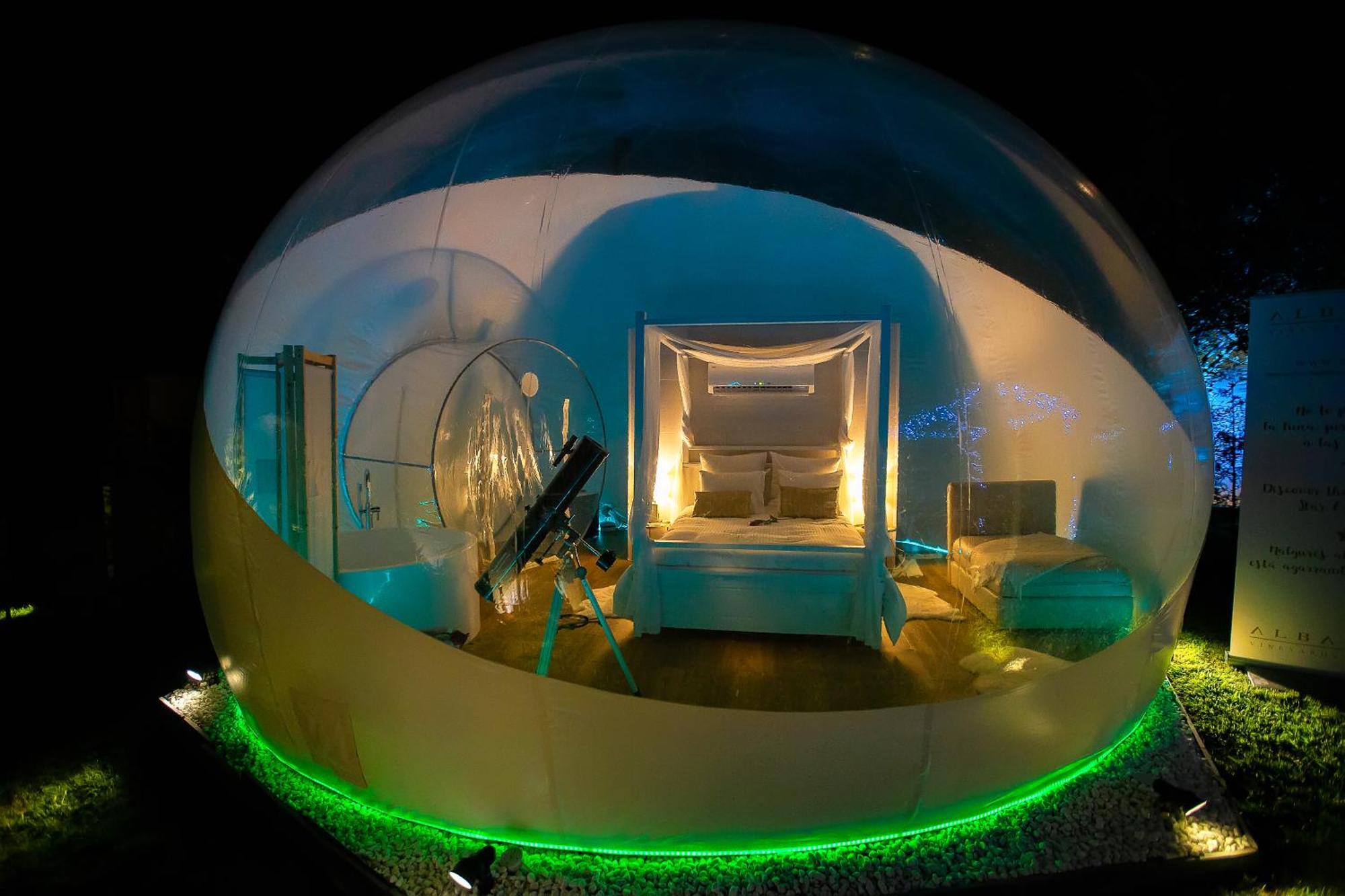 Luxuszelt Burbujas Astronomicas Albarari Coruna